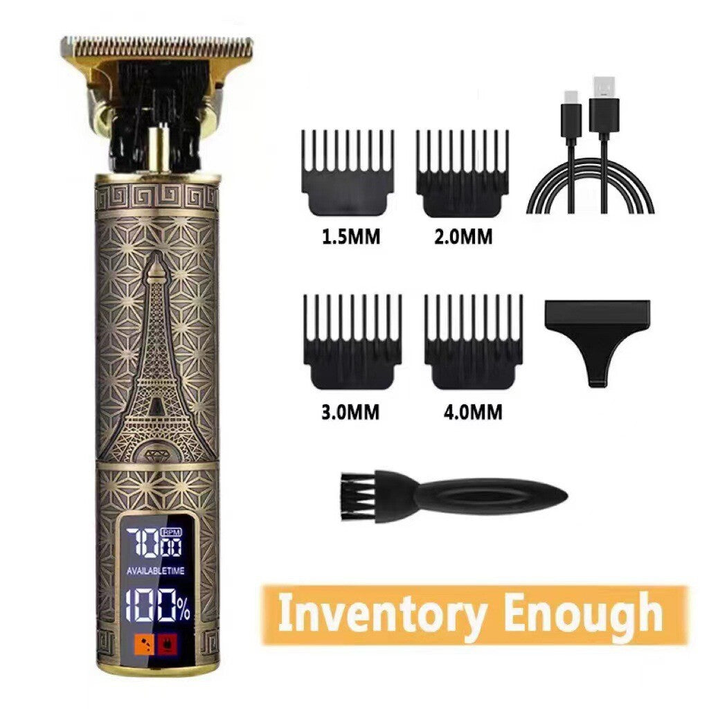 Cordless Professional Hair Clipper & Beard Trimmer with Adjustable Guard
