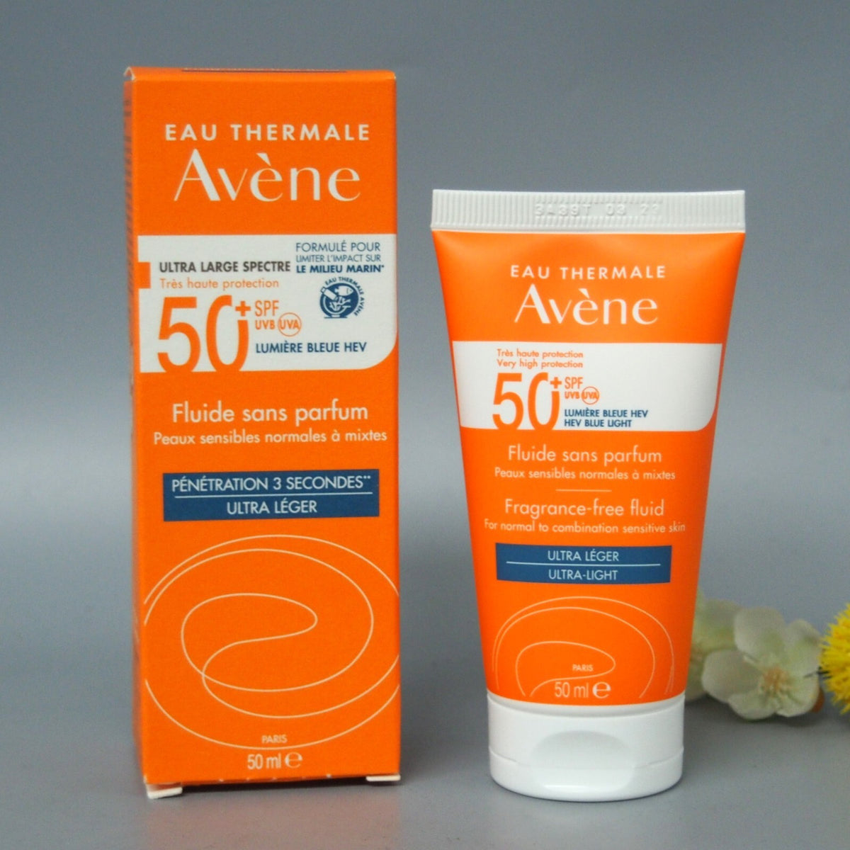 Avene SPF 50+ High Protection Sunscreen Fluid Fragrance-Free 50ml