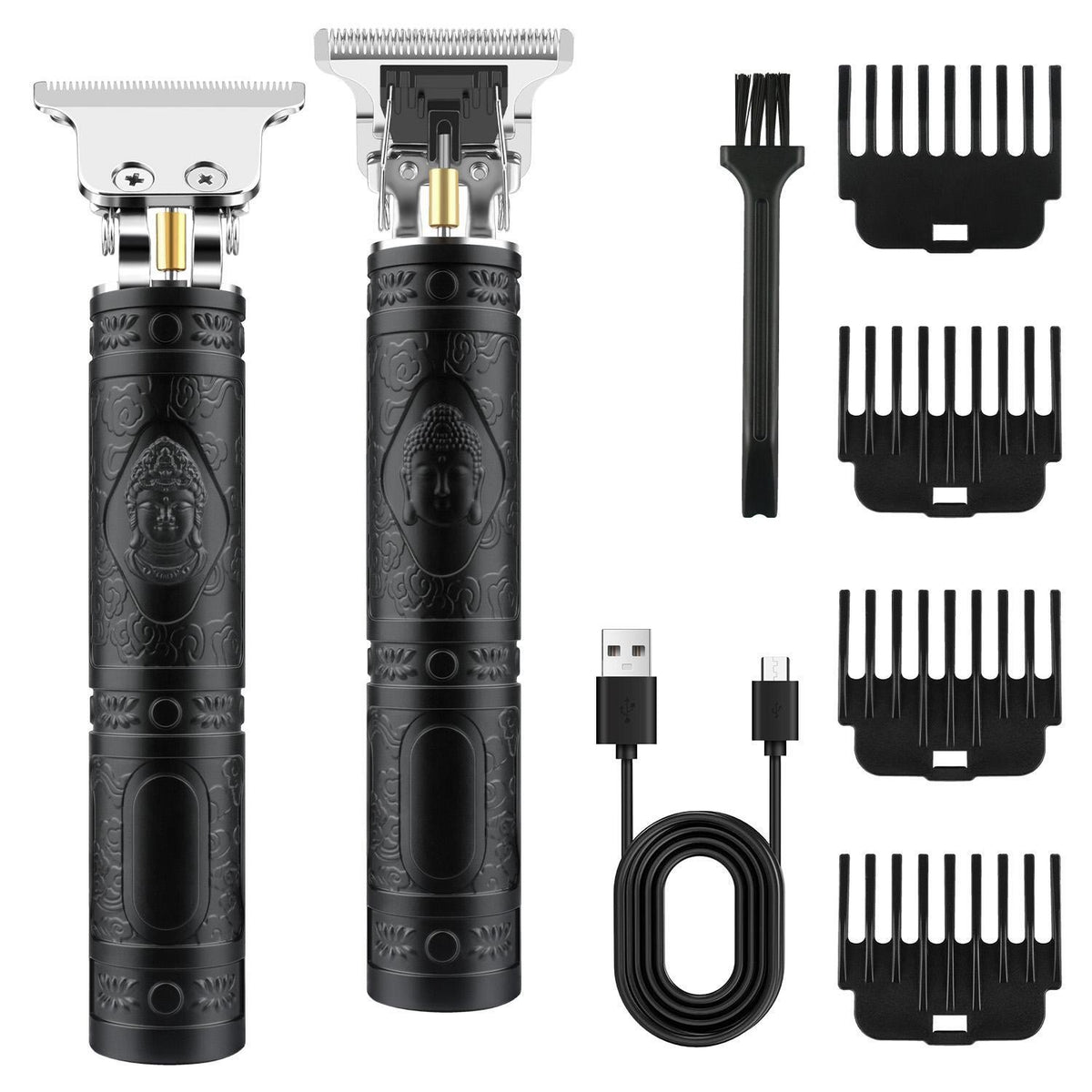 Cordless Professional Men Hair Clipper & Beard Trimmer with Adjustable Guides