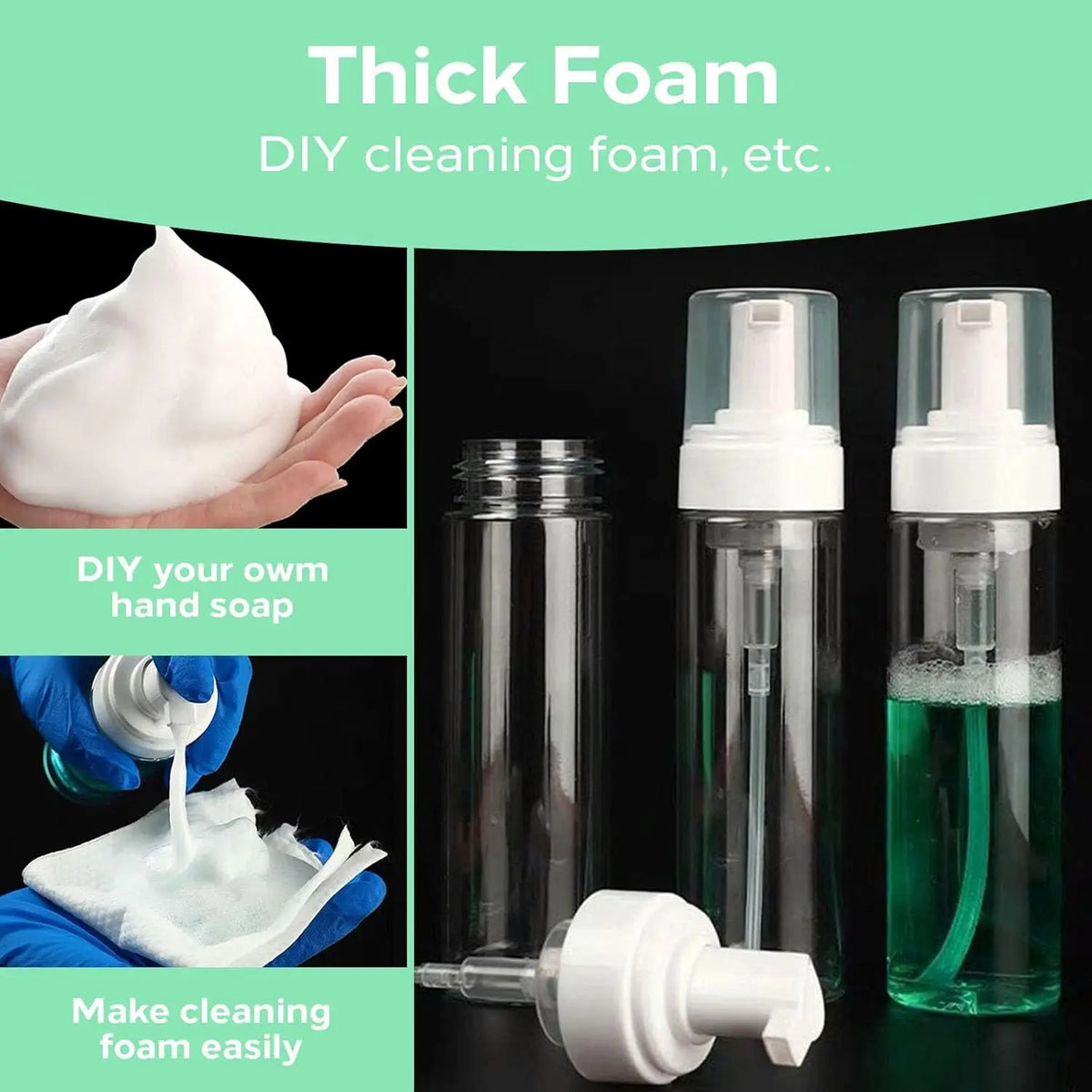Ultra Concentrated Tattoo Green Soap Cleaning Kit 150ml Foaming Bottle