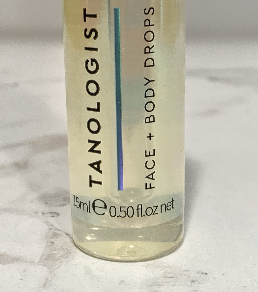 Travel Size Self Tanning Drops for Face and Body - Medium Tan 0.5 oz