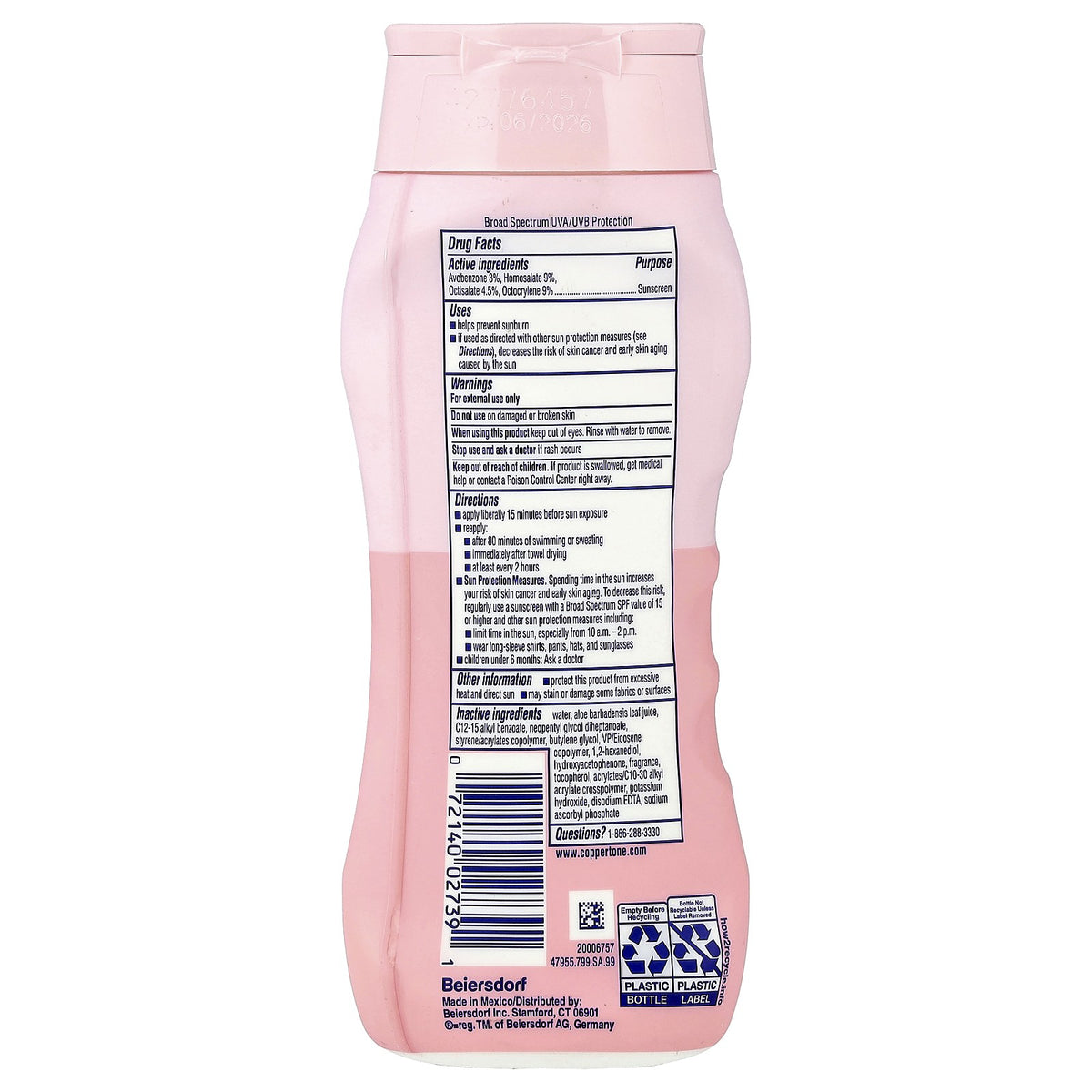 Kids Sunscreen Lotion SPF 50 Water Resistant Baby Sunblock 8 oz