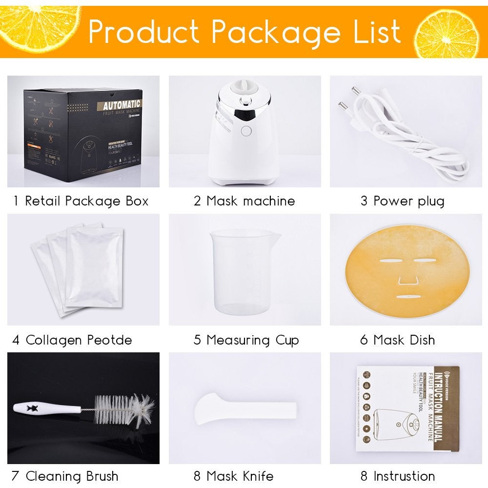 Automatic DIY Face Mask Maker Machine for Custom Skincare, White