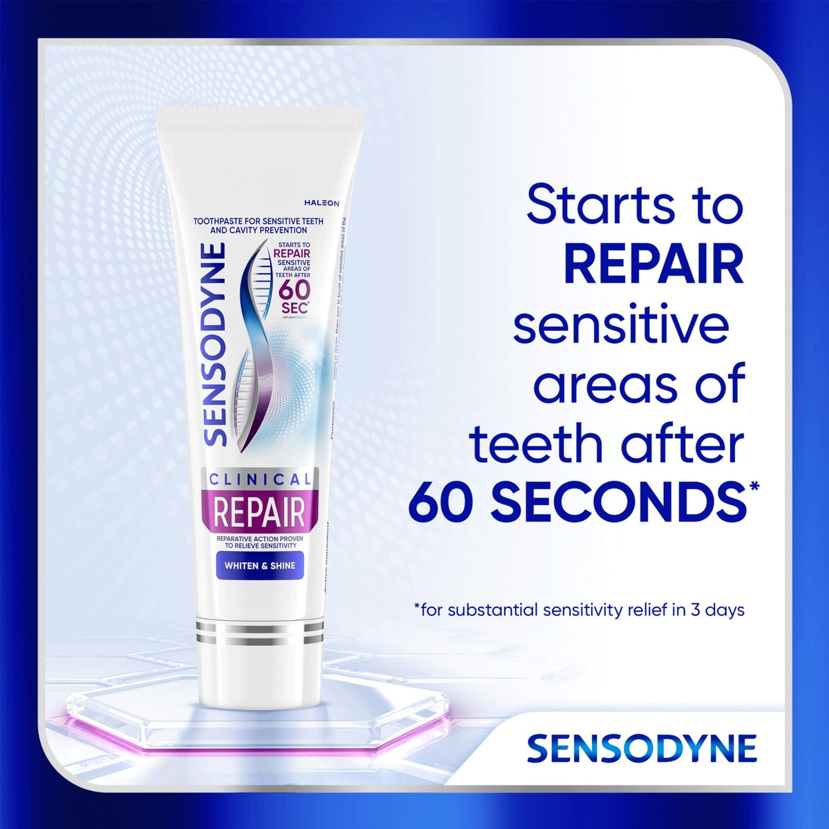 Sensodyne Whitening & Repair Toothpaste for Sensitive Teeth 2.3 oz
