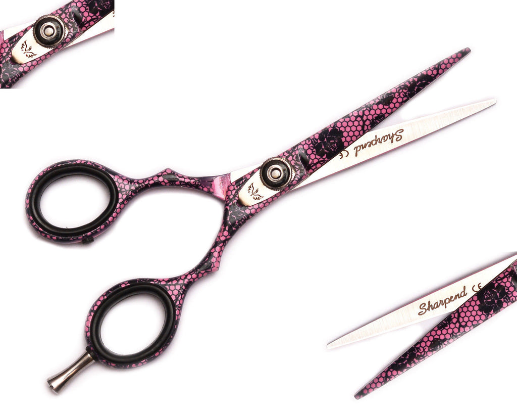 Professional Hairdressing Thinning & Cutting Scissors Set 5.5" - Purple
