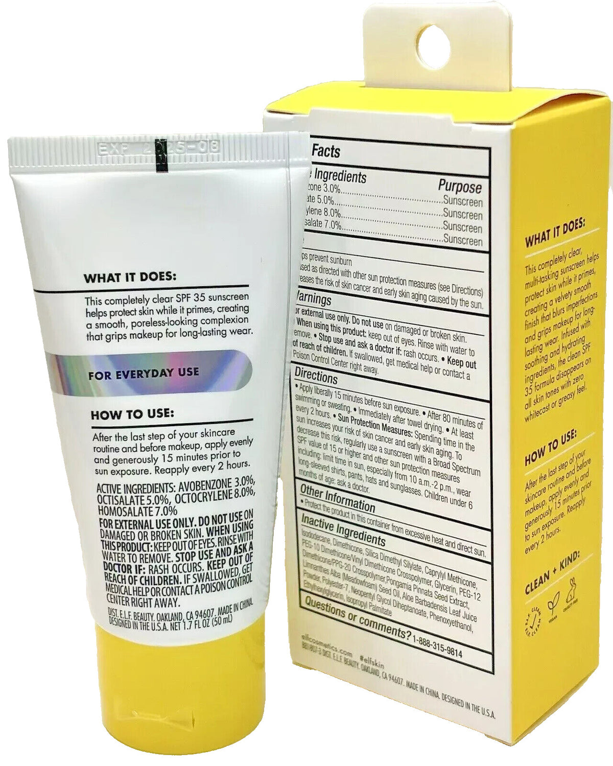 E.L.F. SunTouchables Invisible Sunscreen SPF35 Full Size