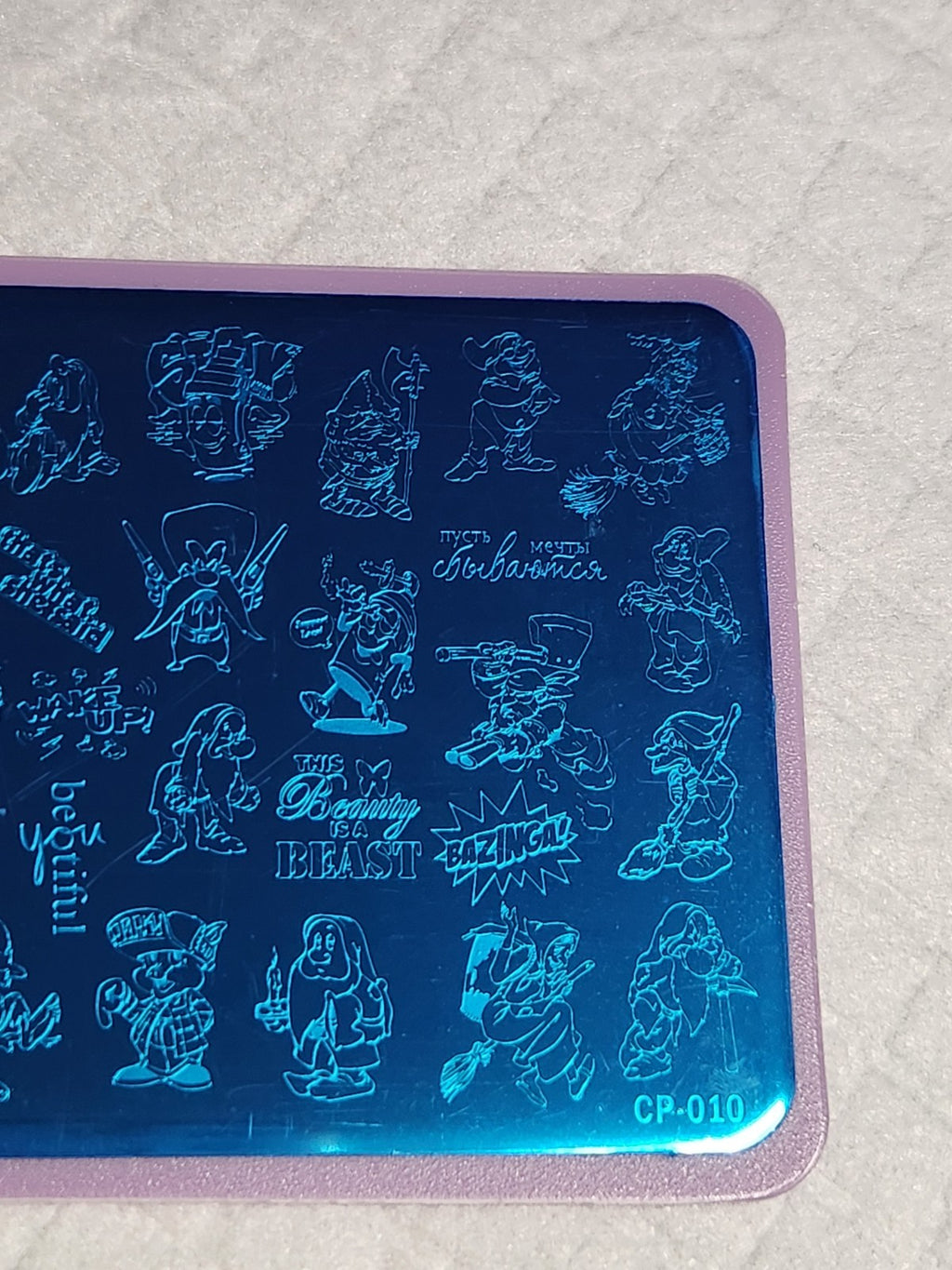 Nail Stamping Plate Cartoon Design - Anna Life Positive 05