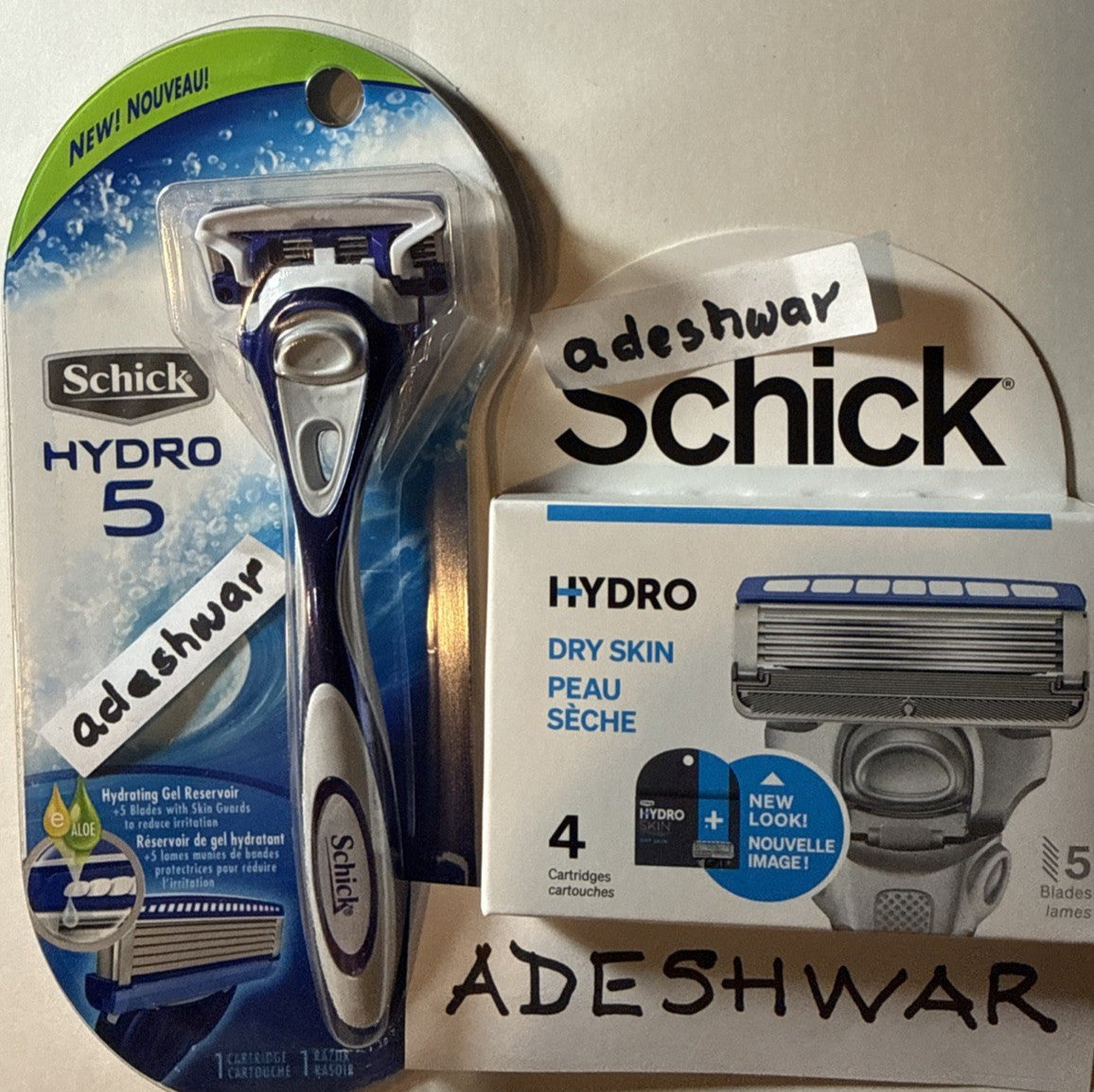 Schick Hydro 5 Razor Cartridge Refills Pack - Compatible with Hydro5 Handles