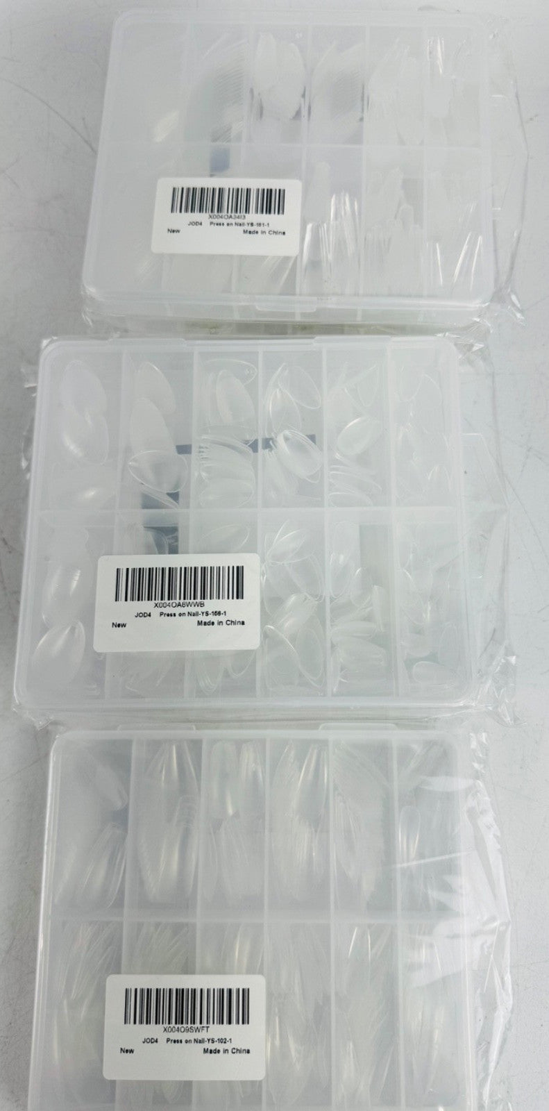 Press On Nail Bundle Lot of 35 - Mixed Sizes & Shapes for Nail Art & Manicure
