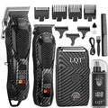 Rechargeable Cordless Hair Clipper & Beard Trimmer Kit with LED Display