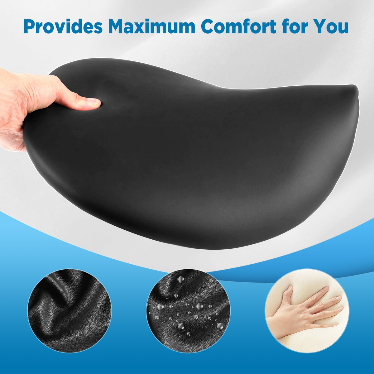 Ergonomic Saddle Stool with Wheels - Adjustable Height Rolling Chair