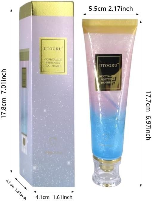 Niacinamide Whitening Toothpaste - Fluoride-Free, Surface Stain Removal, Deep Cleaning - 3 Pack