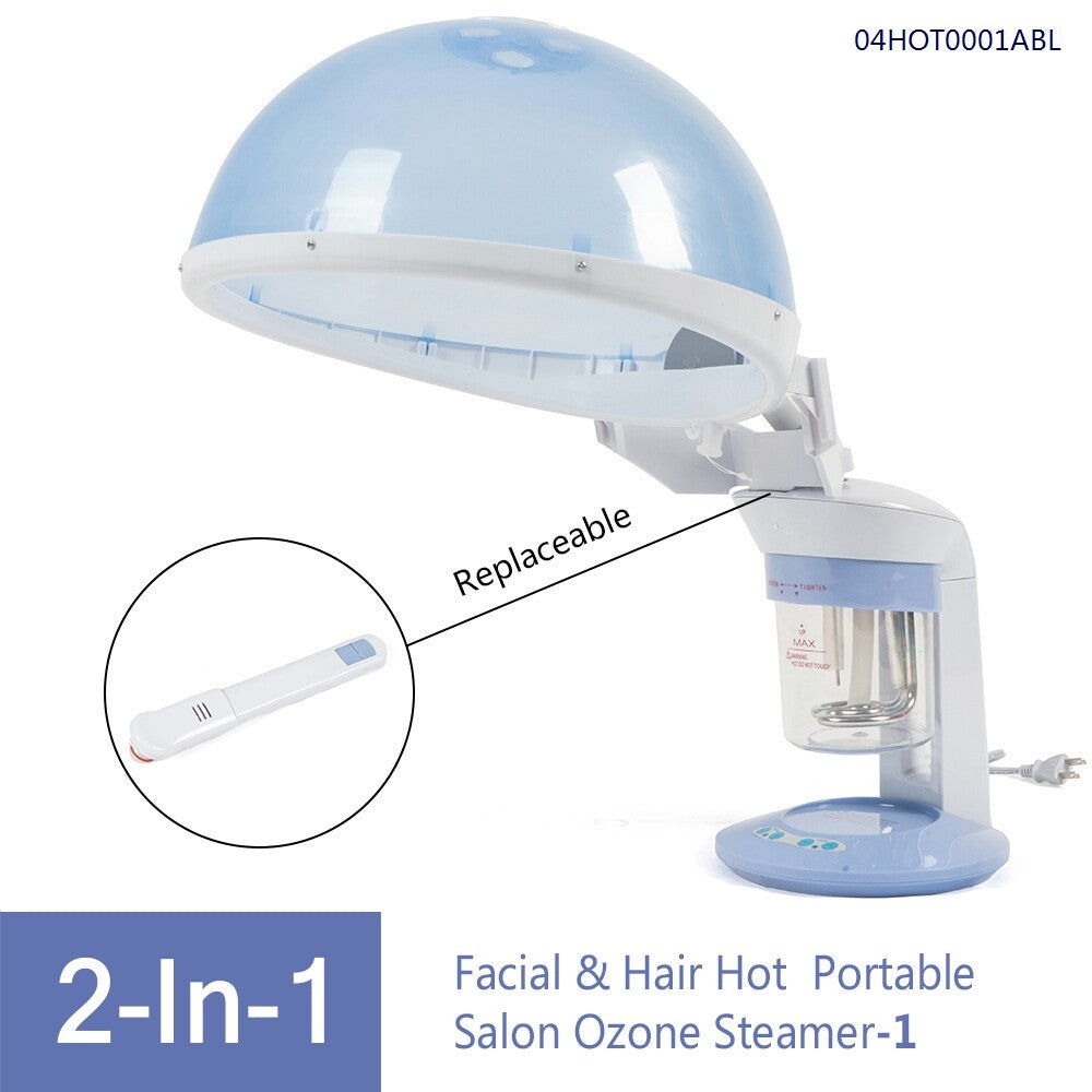 Personal Hair Steamer 2-in-1 Salon and Spa Equipment for Hair Care