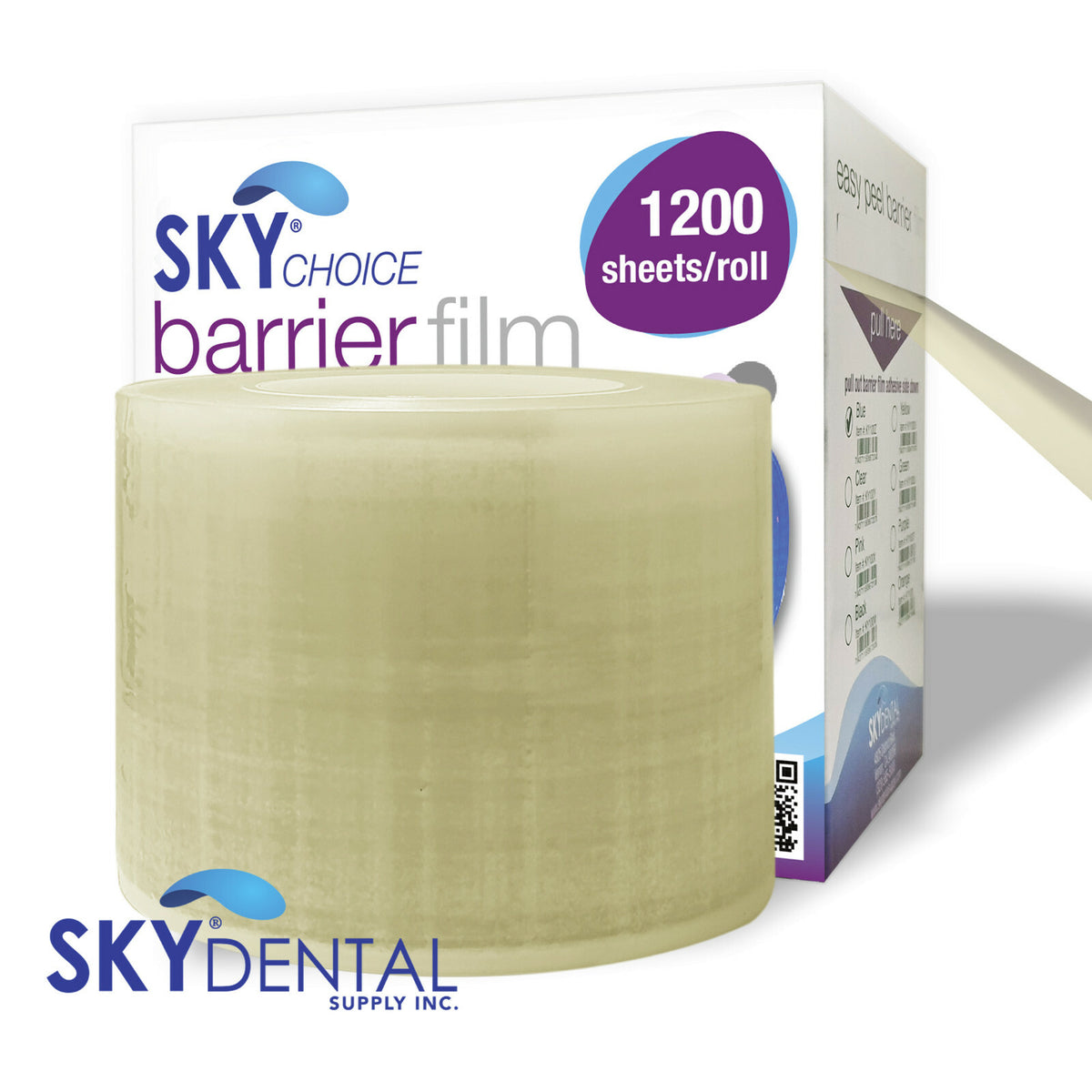 Dental Barrier Film Rolls 4x6, 12/Pack, Perforated Plastic Tape Keepers
