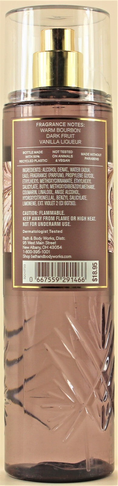 Bath & Body Works Cozy Vanilla Bourbon Body Mist 8oz - Set of 3
