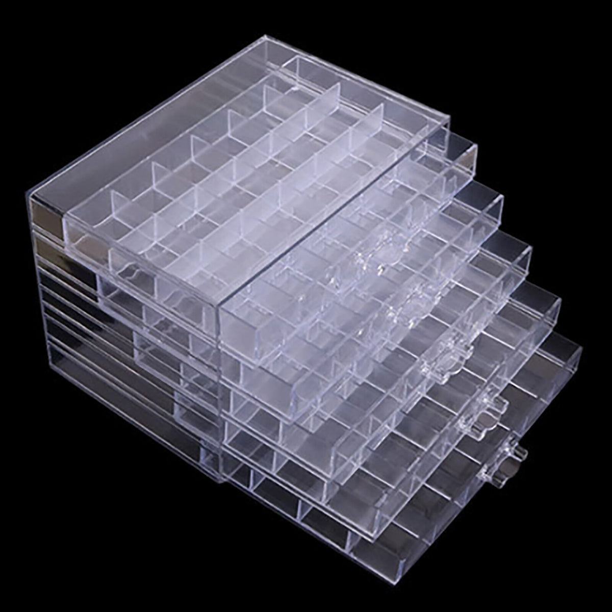 Acrylic Earring Jewelry Storage Box Organizer with 5 Drawers