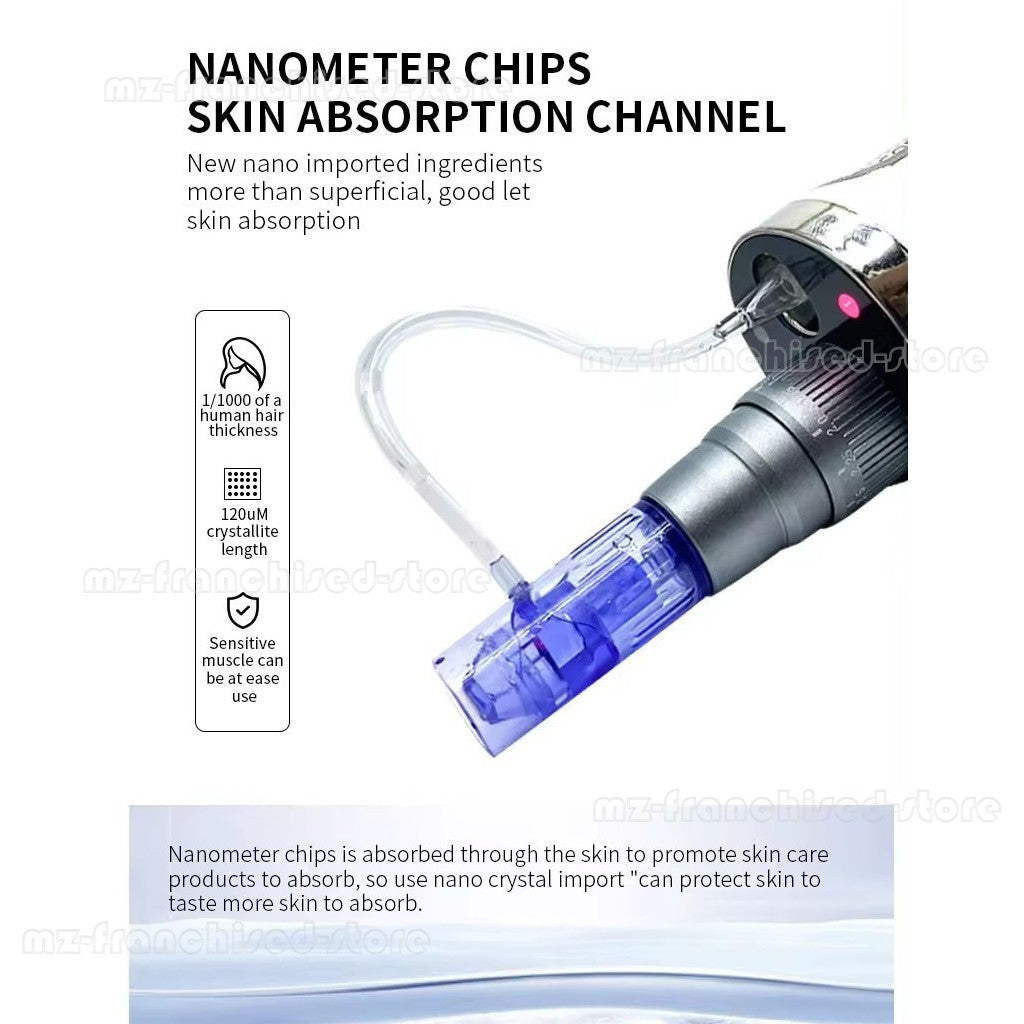 Facial Mesotherapy Gun Handheld Water Microdermabrasion Pen Skin Care Device