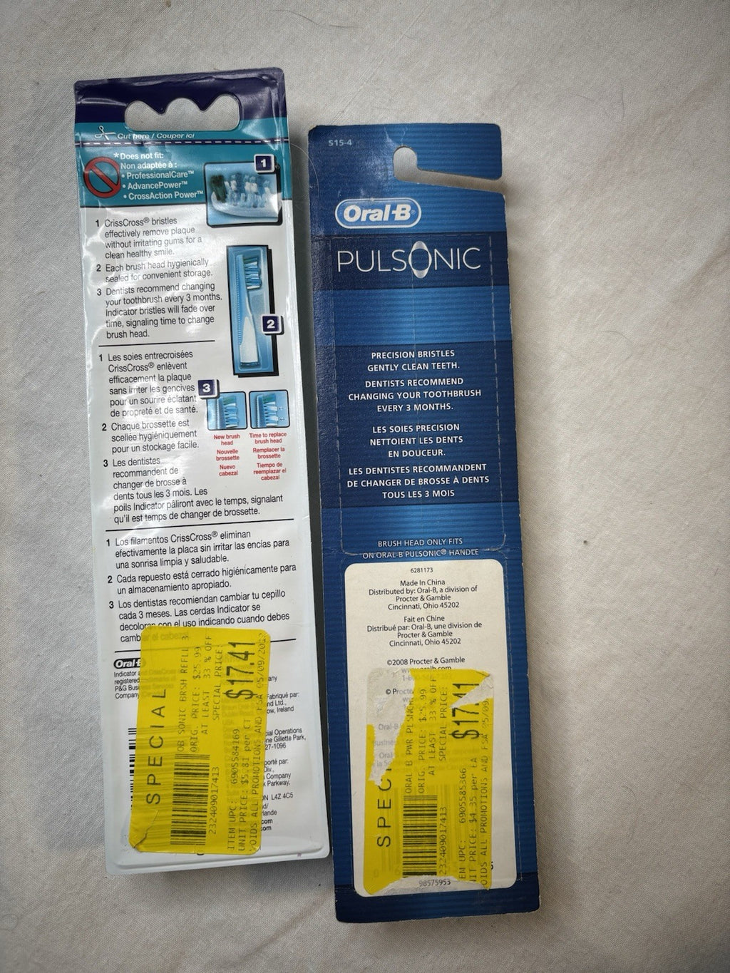 7 Pack Oral B Sonic Complete Replacement Toothbrush Heads - Electric