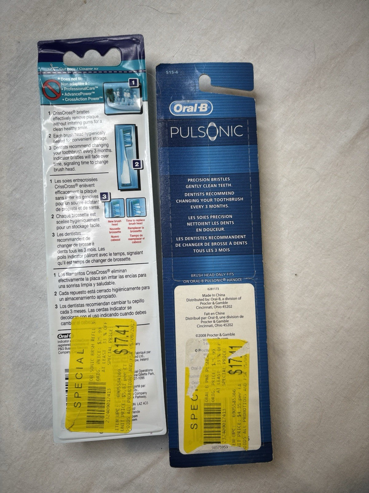 7 Pack Oral B Sonic Complete Replacement Toothbrush Heads - Electric