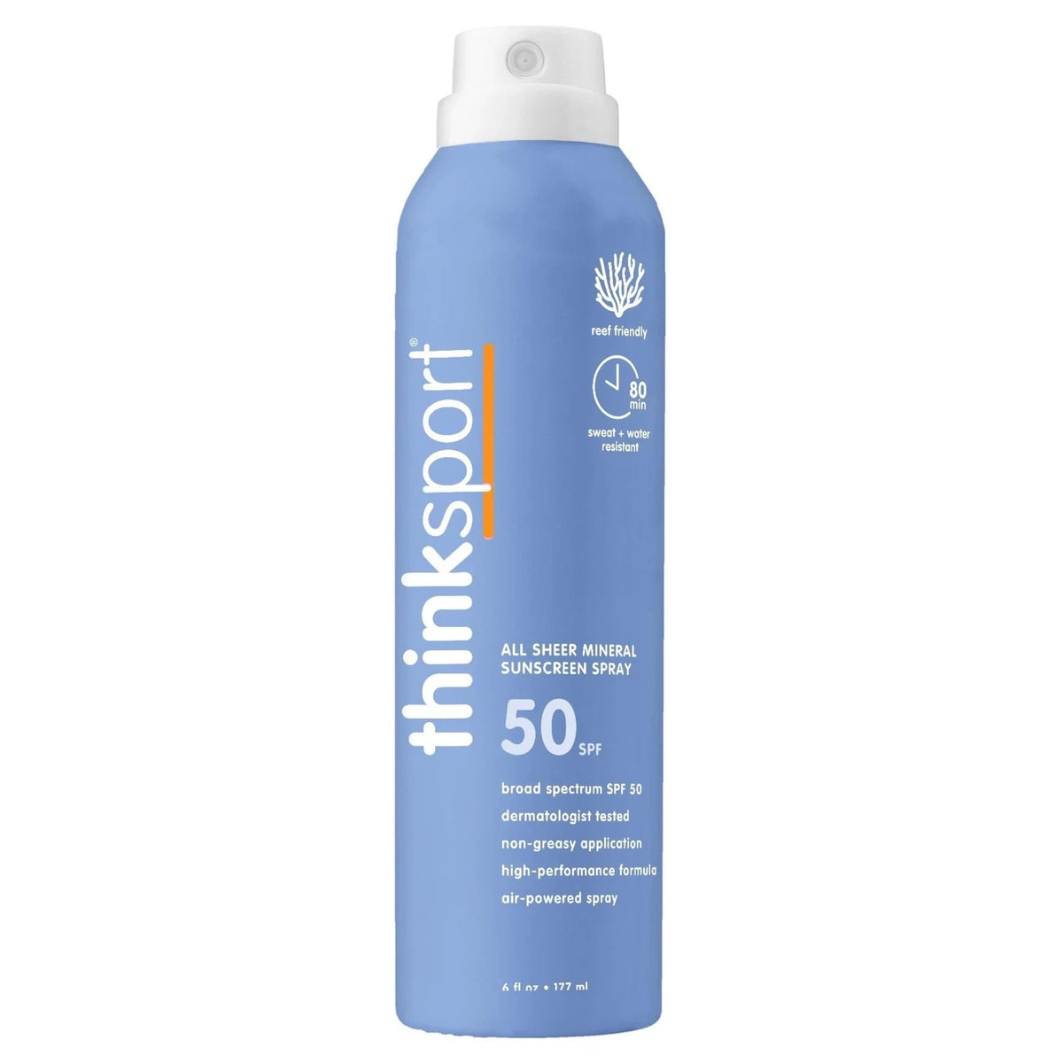 Mineral Sunscreen Spray SPF 50 - Water-Resistant Sun Protection for Face & Body