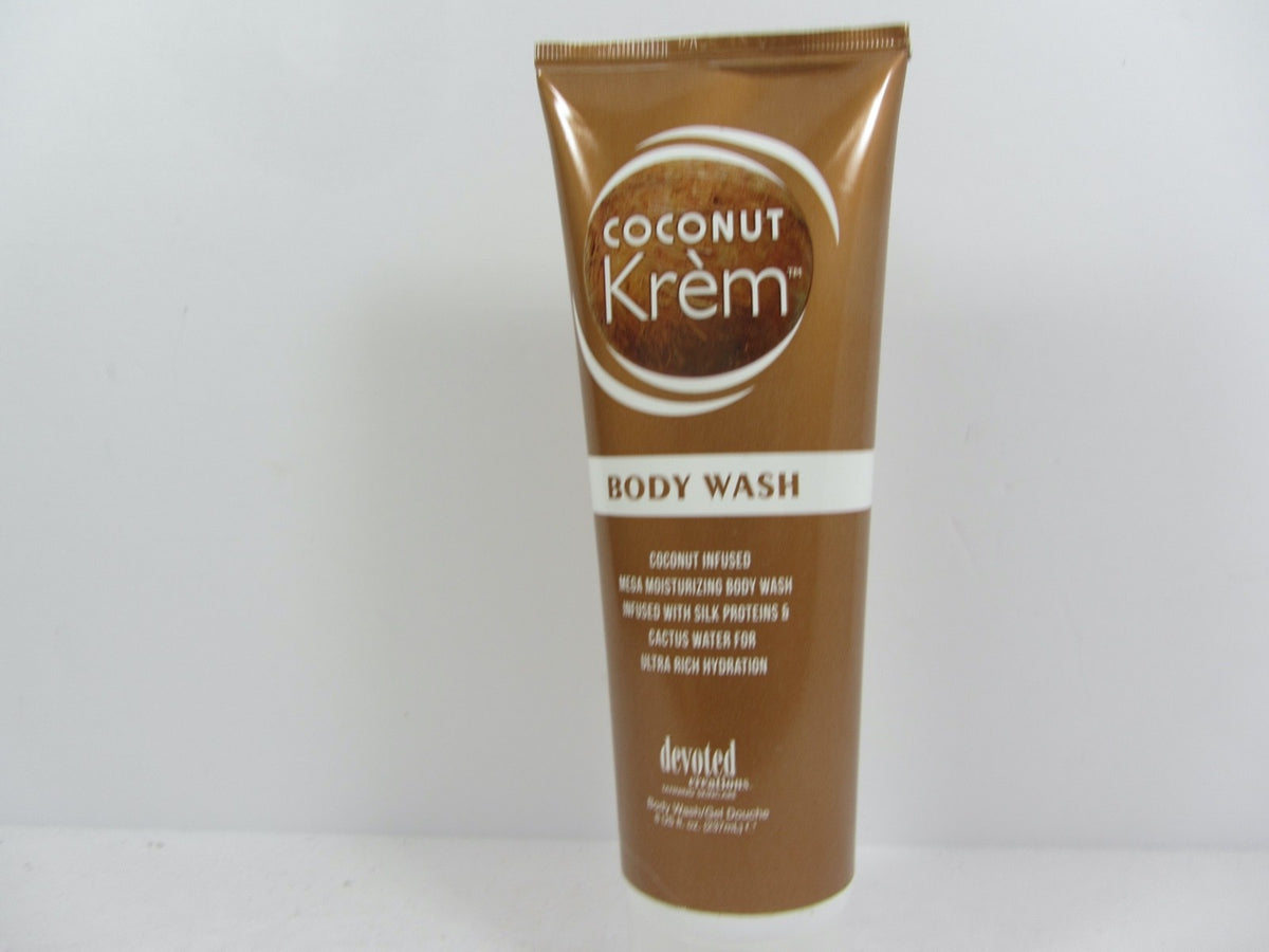 Coconut Krem Body Wash - Hydrating Moisturizing Shower Gel 8 oz