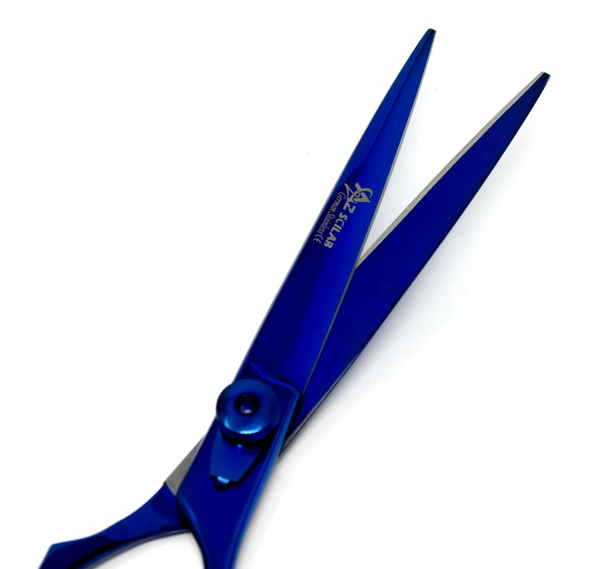 7-Inch Professional German Hair Cutting Scissors Shears - Metallic Blue