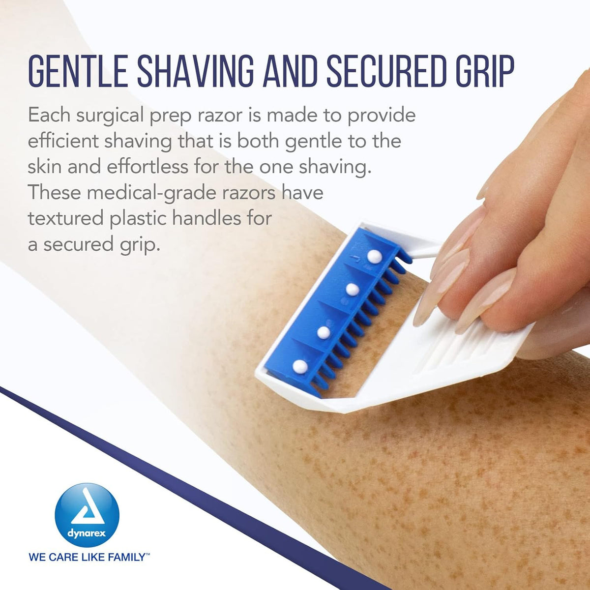 Disposable Surgical Prep Razors for Medical & ECG Skin Shaving - Pack of 50