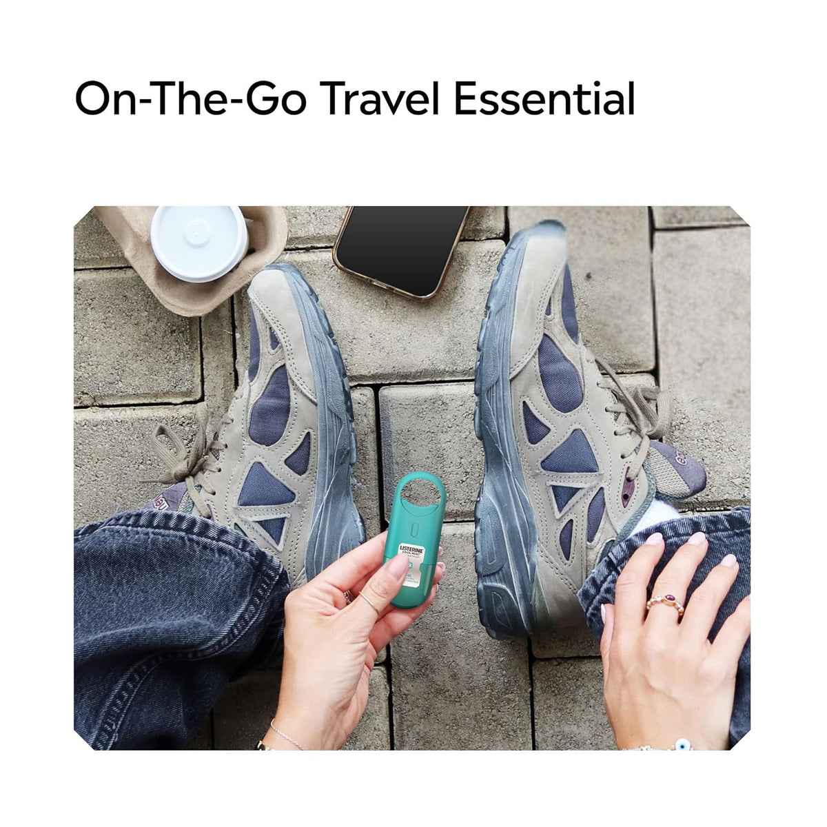 Portable Breath Freshener Spray - Cool Mint, Sugar-Free, Non-Aerosol, 2 Pack
