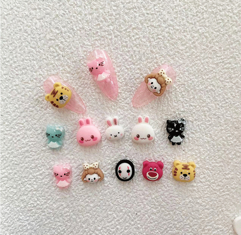 2-Pack 3D Nail Art Charms for Nail Decoration & DIY Crafts