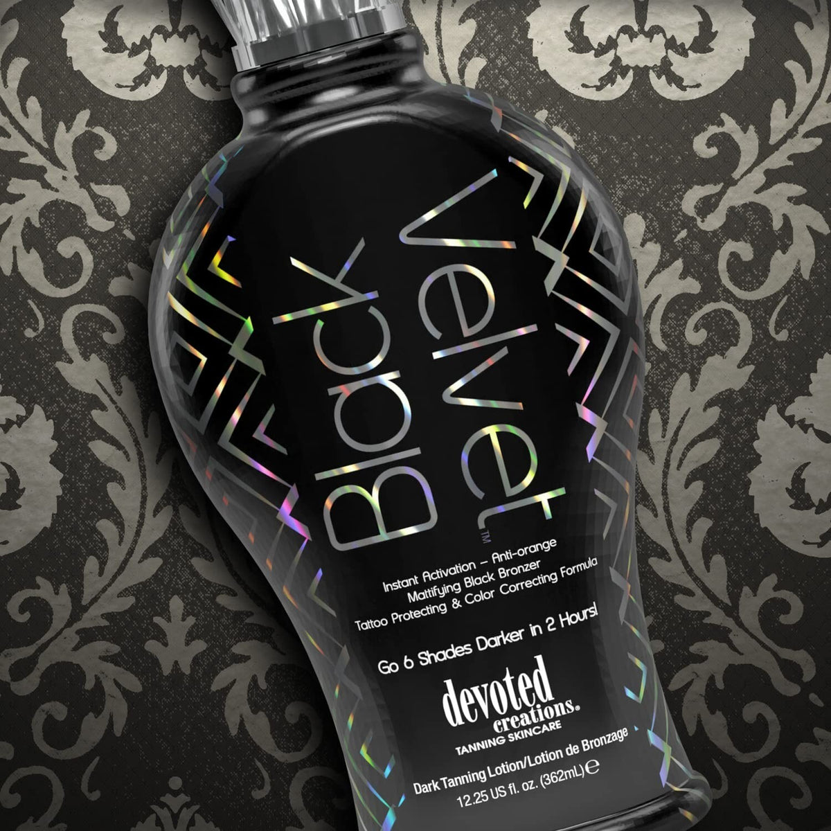 Black Velvet Bronzer - Instant Dark Tan, Long-Lasting Body & Face Makeup 12.25oz