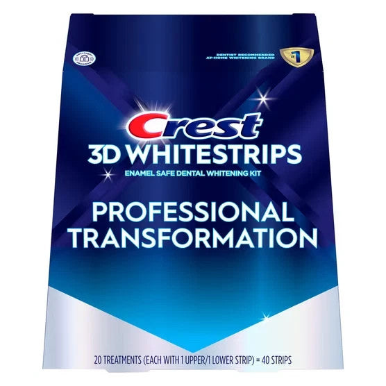 Strips - Crest 3D Whitestrips with Brightener, 60 Total Strips