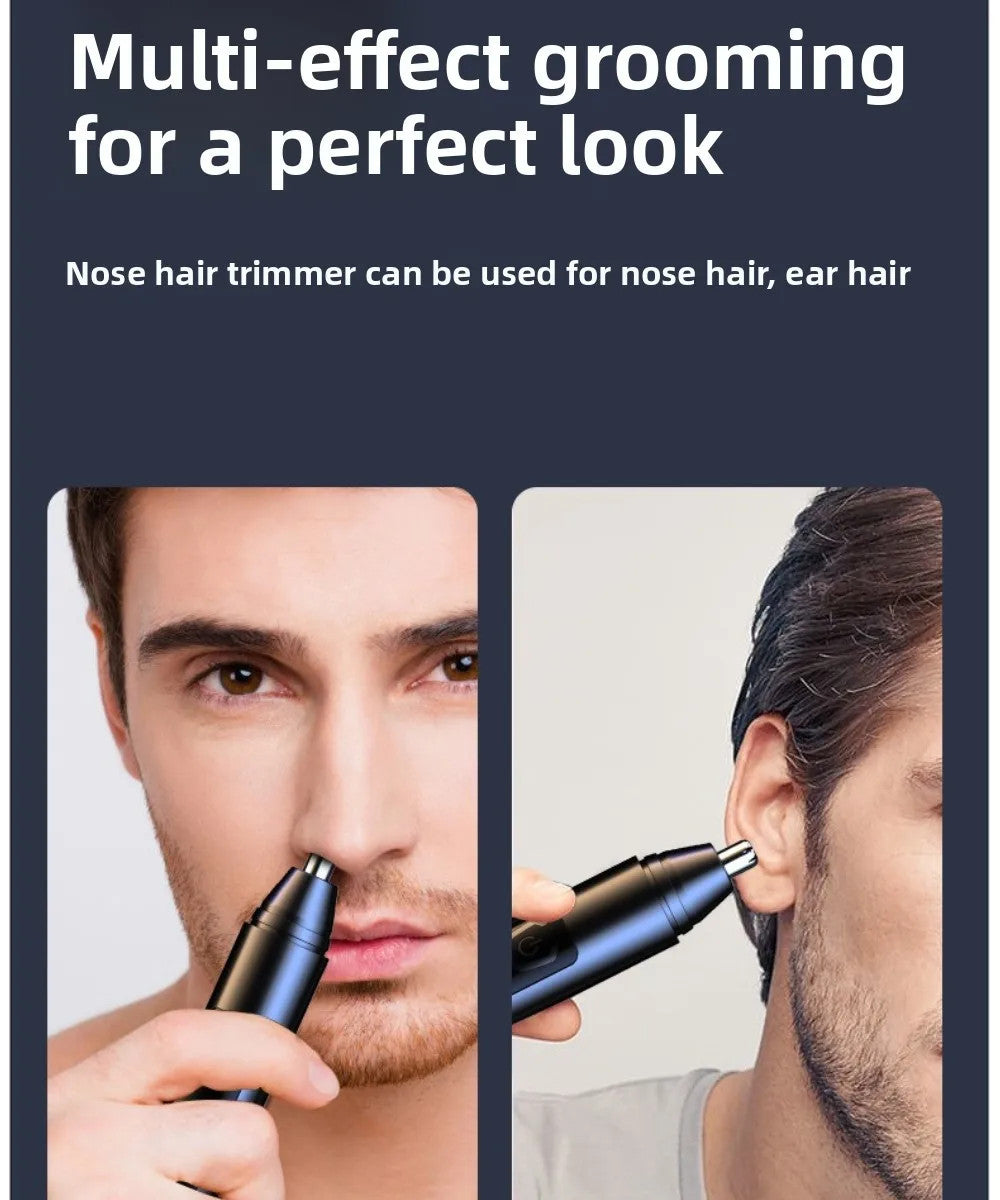 Rechargeable Unisex Nose Hair Trimmer with Removable Knife Head