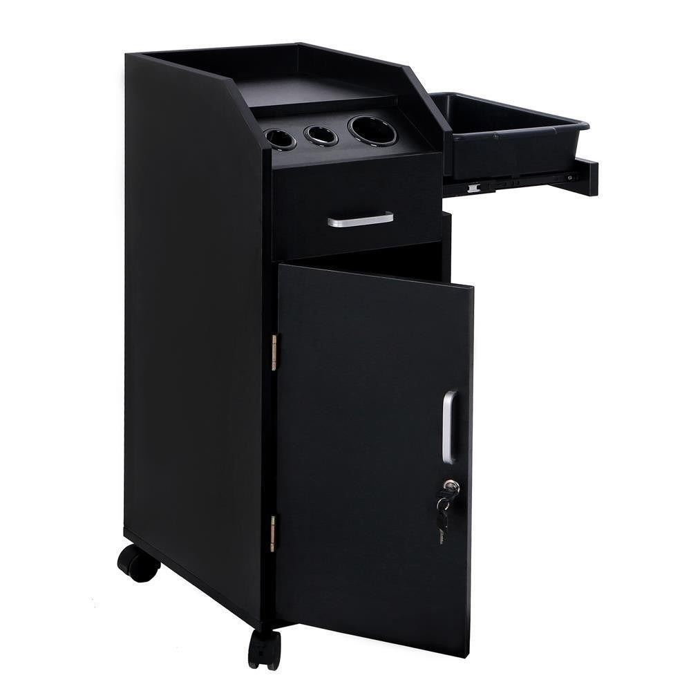 Salon Trolley Cart on Wheels with 4 Drawers Mobile Hair Stylist Station