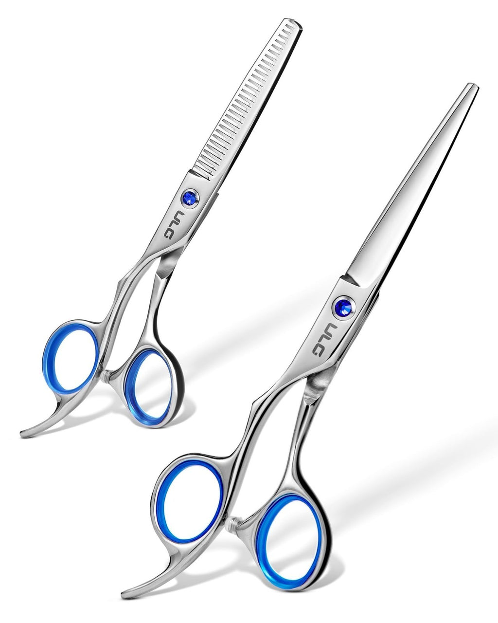 Professional Left-Handed Hair Cutting Scissors & Thinning Shears Kit 6.5"