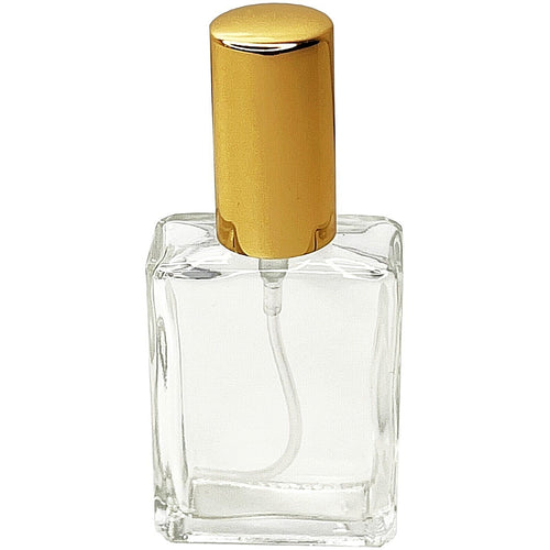 15ml Refillable Glass Perfume Spray Bottles with Gold Atomizers - Set of 10/25/50/100