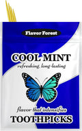 Mint Flavored Toothpicks 200 Count Resealable Pack Natural Peppermint Spearmint Menthol