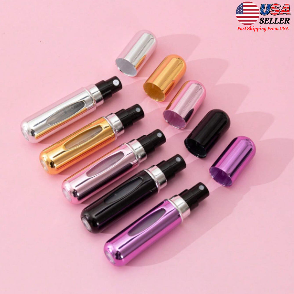 Travel Refillable Perfume Atomizer Bottle 5ml Leak-Proof Spray Pump