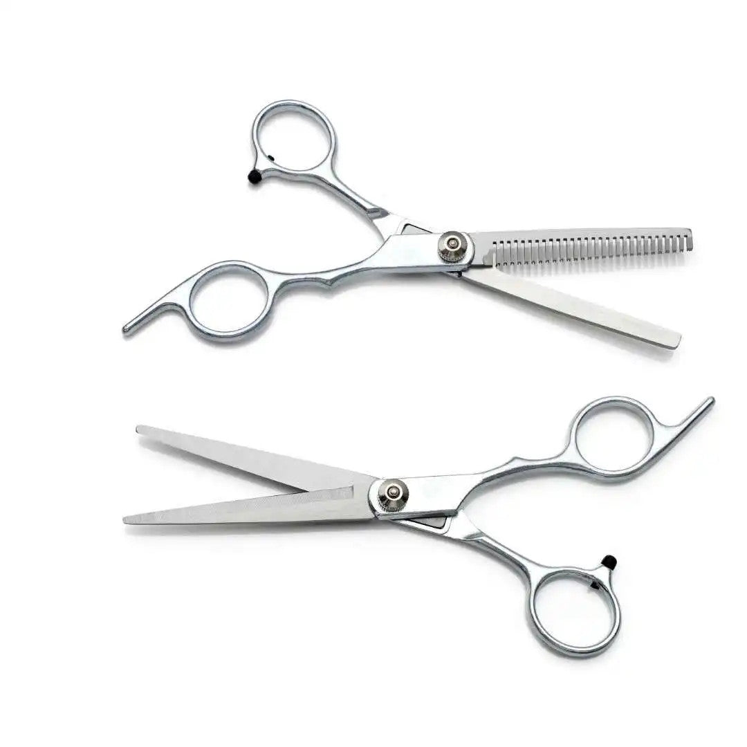 Professional Hairdressing Scissors Set with Thinning Shears - 6 Inch Salon Kit