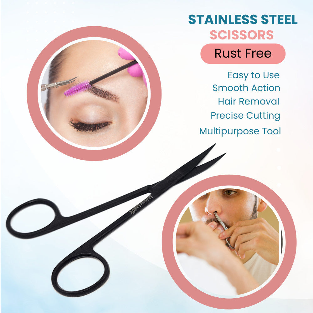 Professional Hair and Facial Grooming Scissors - Multi-Function Salon Shears