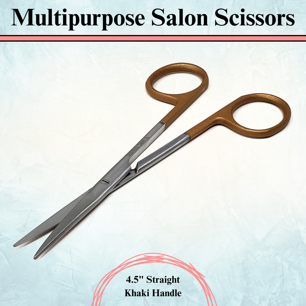 4.5-Inch Stainless Steel Salon Scissors for Nail, Eyebrow & Hair Grooming