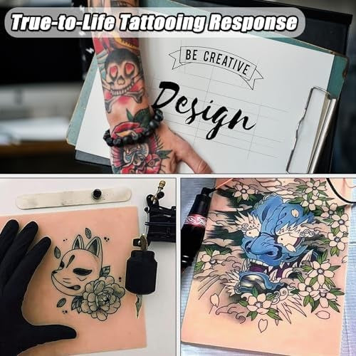 2mm Tattoo Practice Skin – Double-Sided, Reusable, 10 Pack