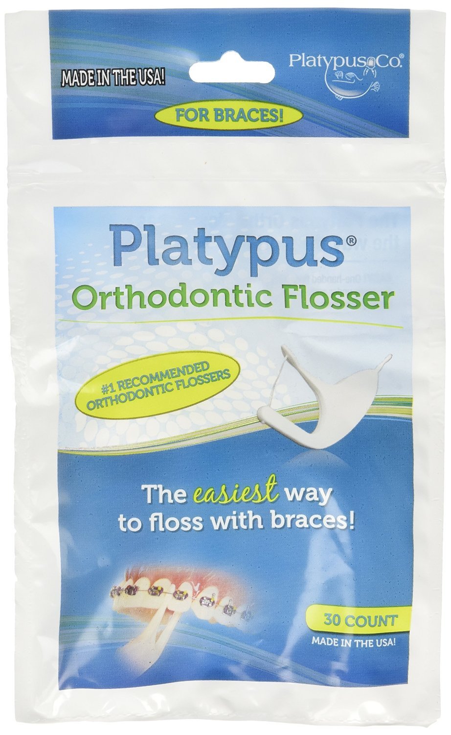 Orthodontic Flossers and Toothbrush Family Bundle for Braces - 120 Floss Picks & 3 Braces Toothbrushes