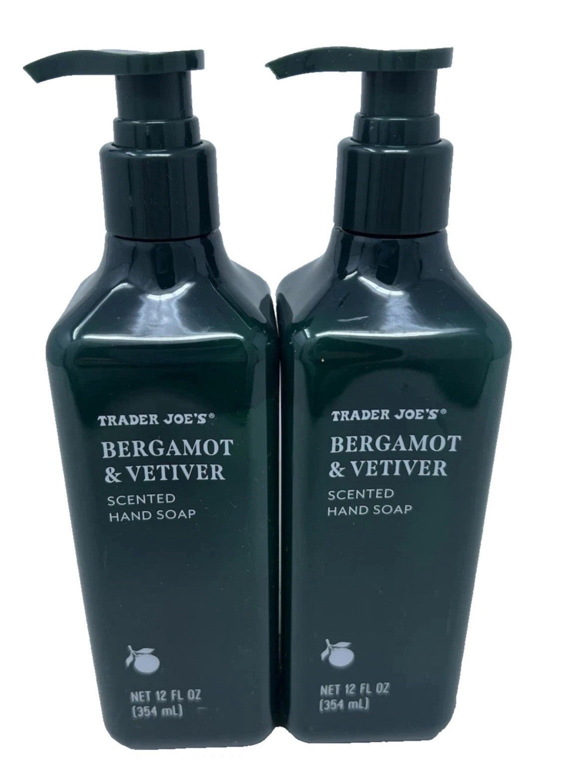 Trader Joe's Bergamot & Vetiver Hand Soap Set - 12oz 2 Pack, Hard-to-Find