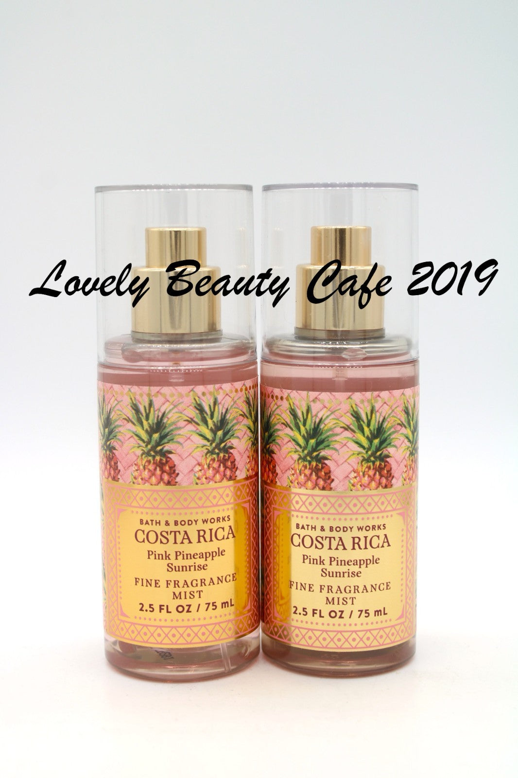 Travel Size Pink Pineapple Sunrise Fragrance Mist 2 Pack - Bodyspray Duo