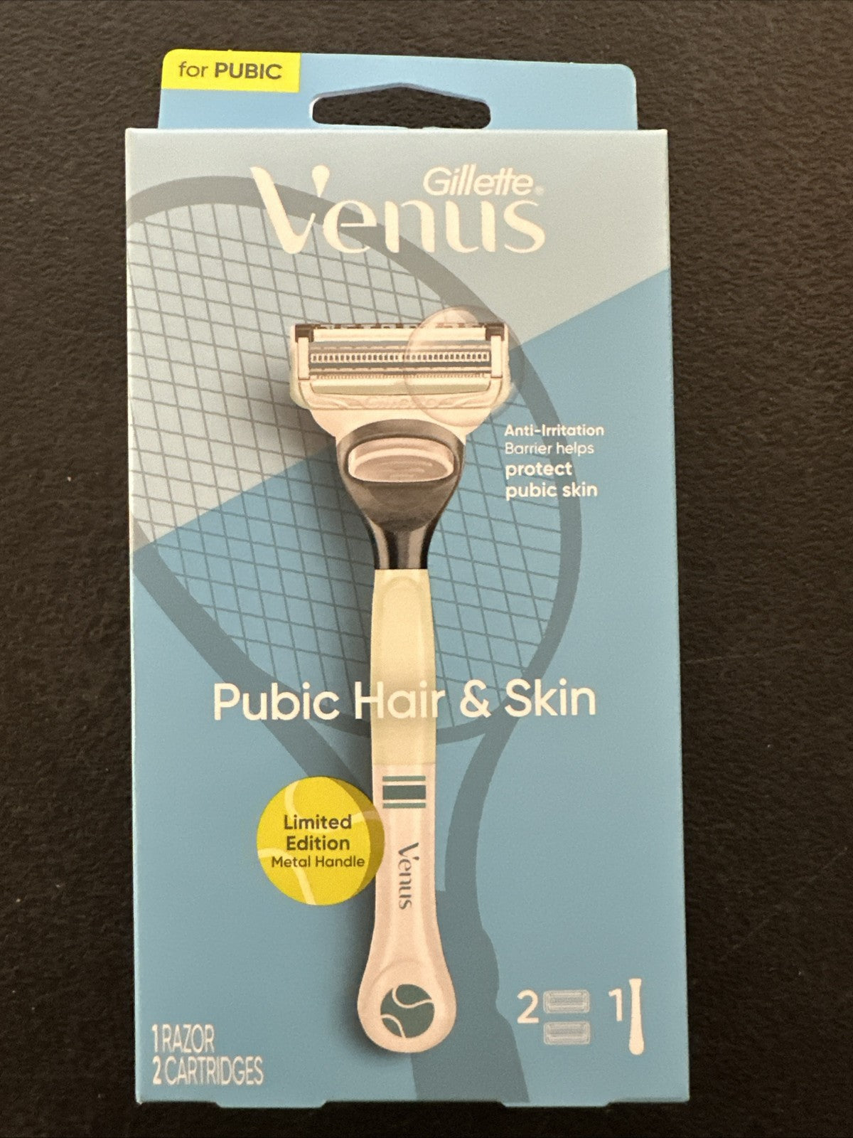 Gillette Venus Pubic Hair & Skin Razor Limited Edition with 2 Cartridges