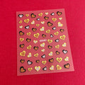 Valentine's Day Rose Gold Heart Nail Stickers Self-Adhesive Decals