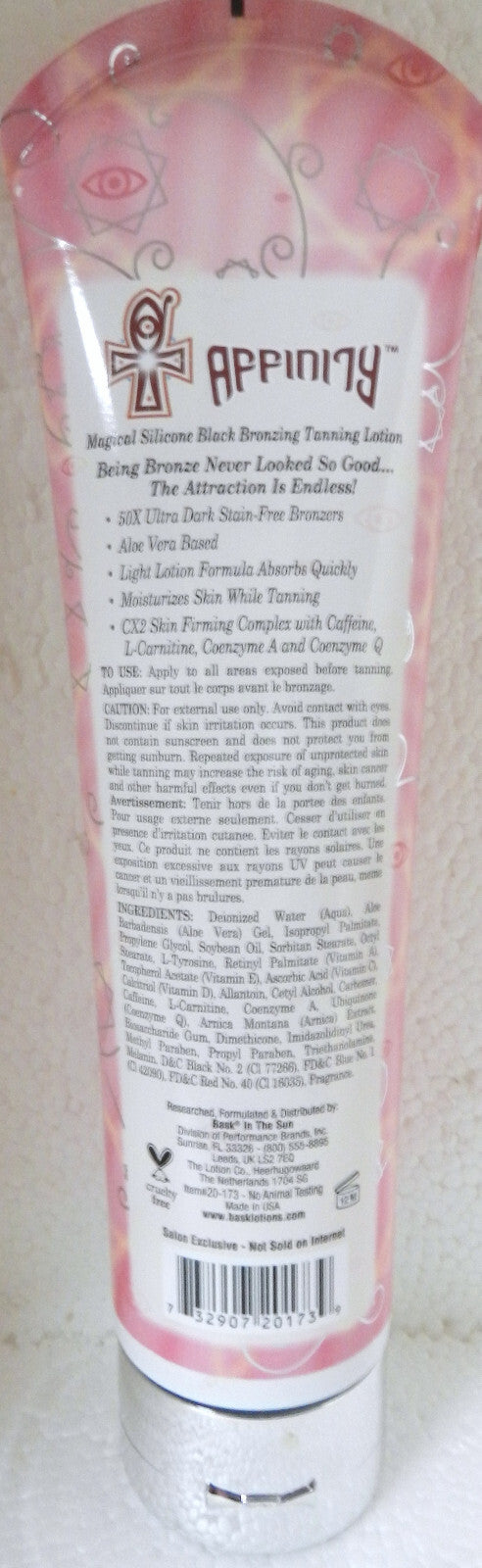 Black Bronzer Tanning Lotion for Bed - Silicone Formula, 9.5 oz