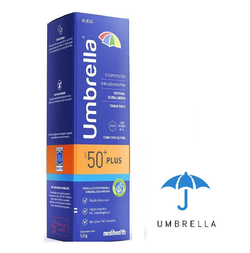 SPF 50+ Broad Spectrum Sun Protection Spray 120g - Waterproof & Non-Greasy