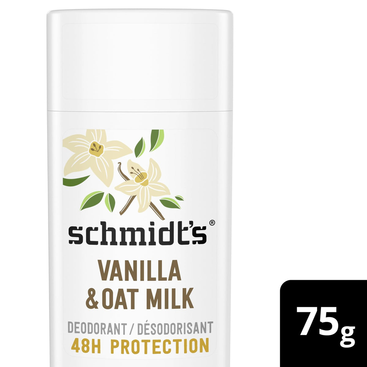 Natural Vanilla & Oat Milk Deodorant Stick - Vegan & Cruelty-Free, 2.65oz