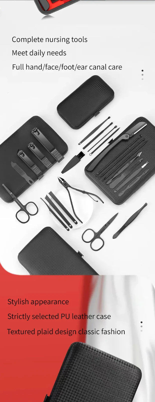 Professional Manicure Pedicure Nail Clipper Set Stainless Steel Tools